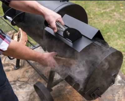 Char Broil smoker offsett brännare