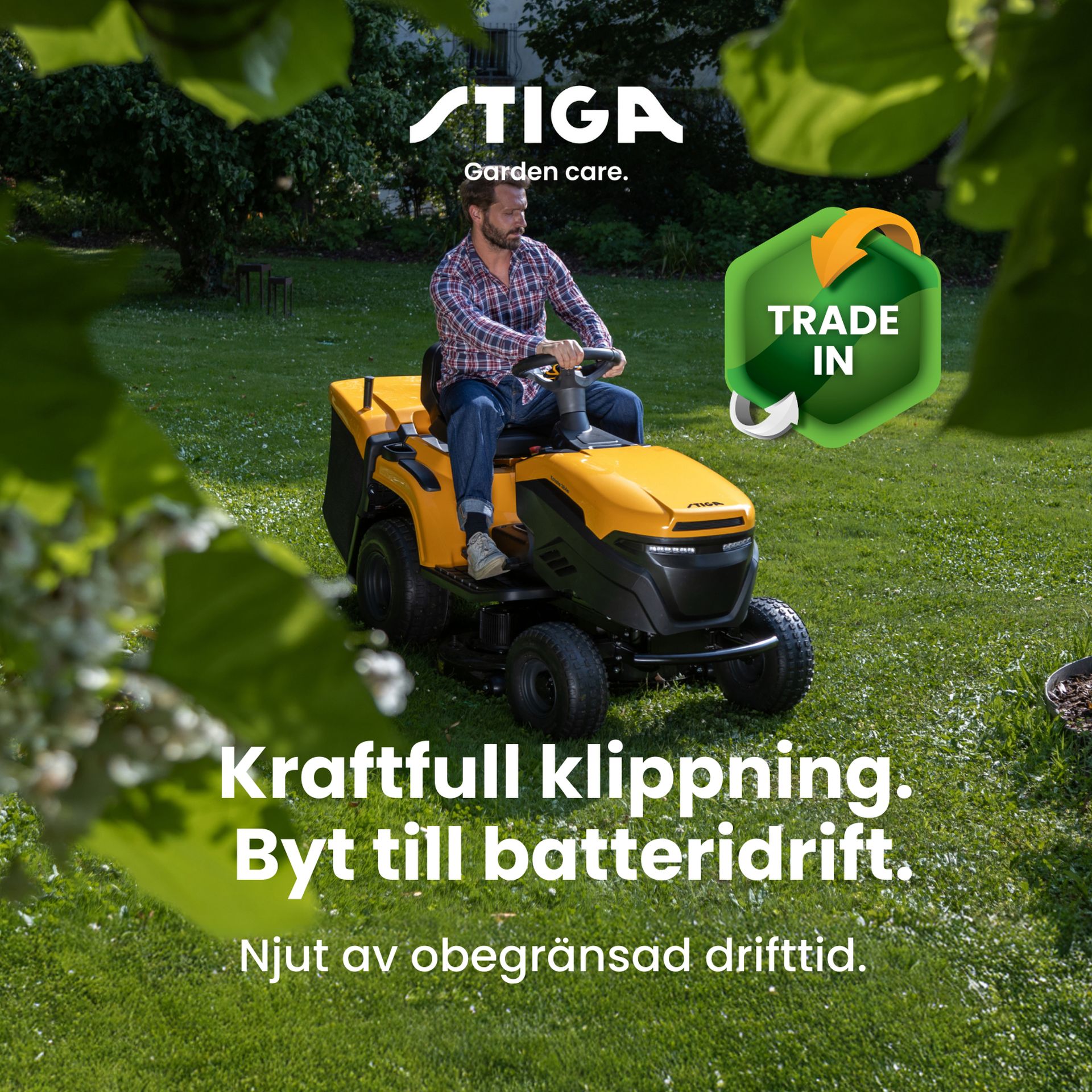 Stiga Trade in kampanj trädgårdstraktor